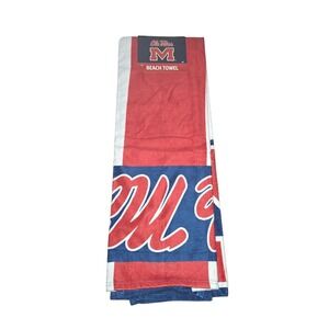 Ole Miss Rebels‎ Beach Towel The Northwest Group Red Blue White 30x60 NCAA NEW